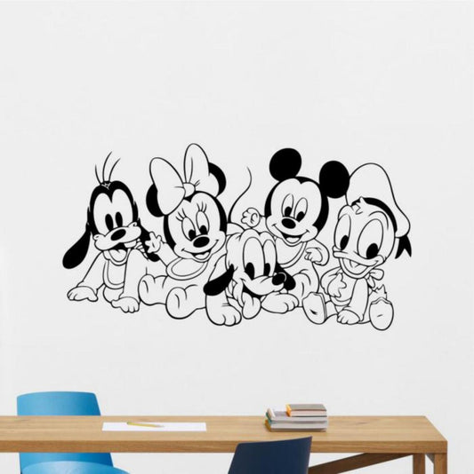 Disney Wall Decal Baby Wall Stickers Mickey Minnie Goofy Pluto Donald Duck Wall Sticker Zecor Gallery