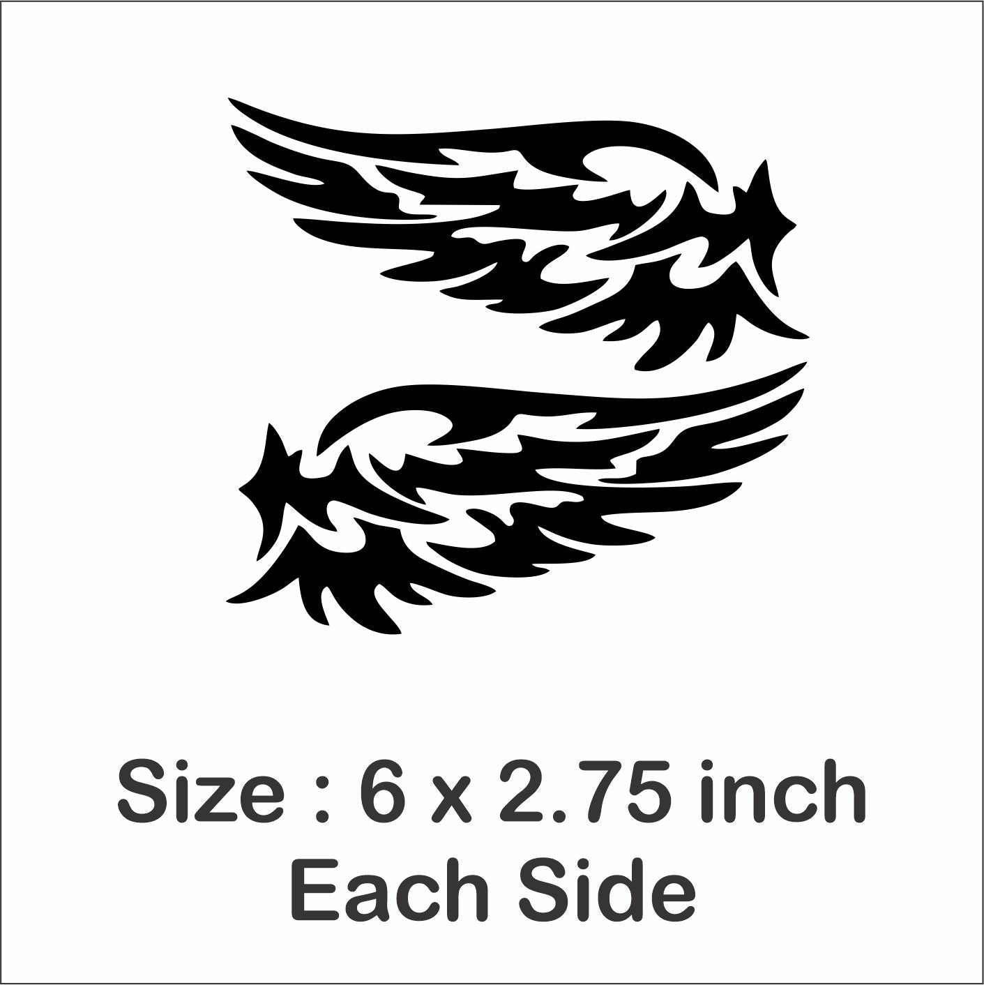 Feather Car Stickers Side Mirror | PAIR Zecor Gallery