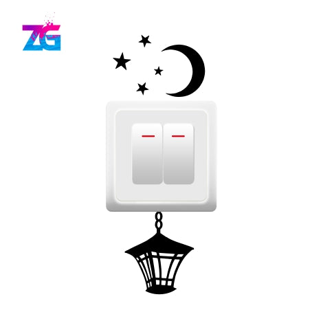 Lantern Star Switch Board Sticker Zecor Gallery