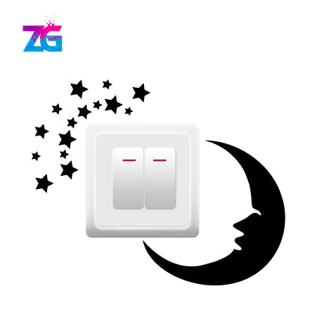 Moon Star Sticker Switch Board Zecor Gallery