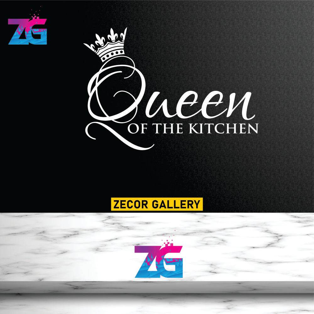 Queen of the Kitchen Wall Sticker for Kitchen Zecor Gallery
