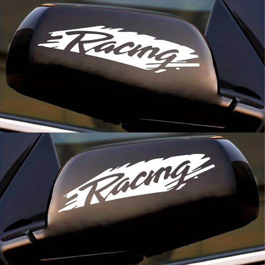 Racing Logo Car Sticker Side Mirror | PAIR Zecor Gallery