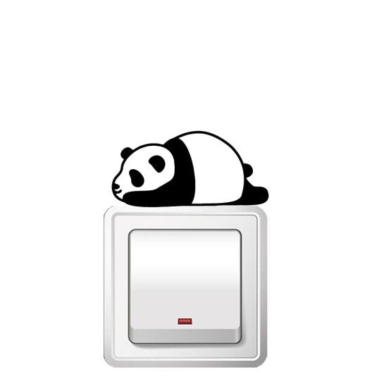 Sleeping Panda Switch Board Sticker Zecor Gallery