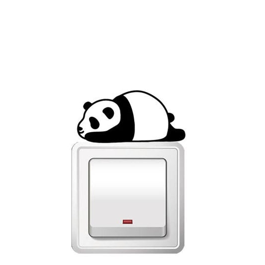 Sleeping Panda Switch Board Sticker Zecor Gallery
