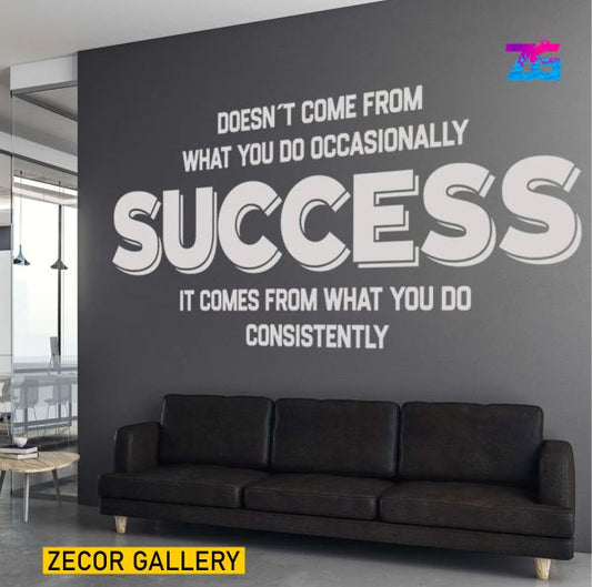 Success Wall Decal, Office Decor, Office Wall Decal Zecor Gallery