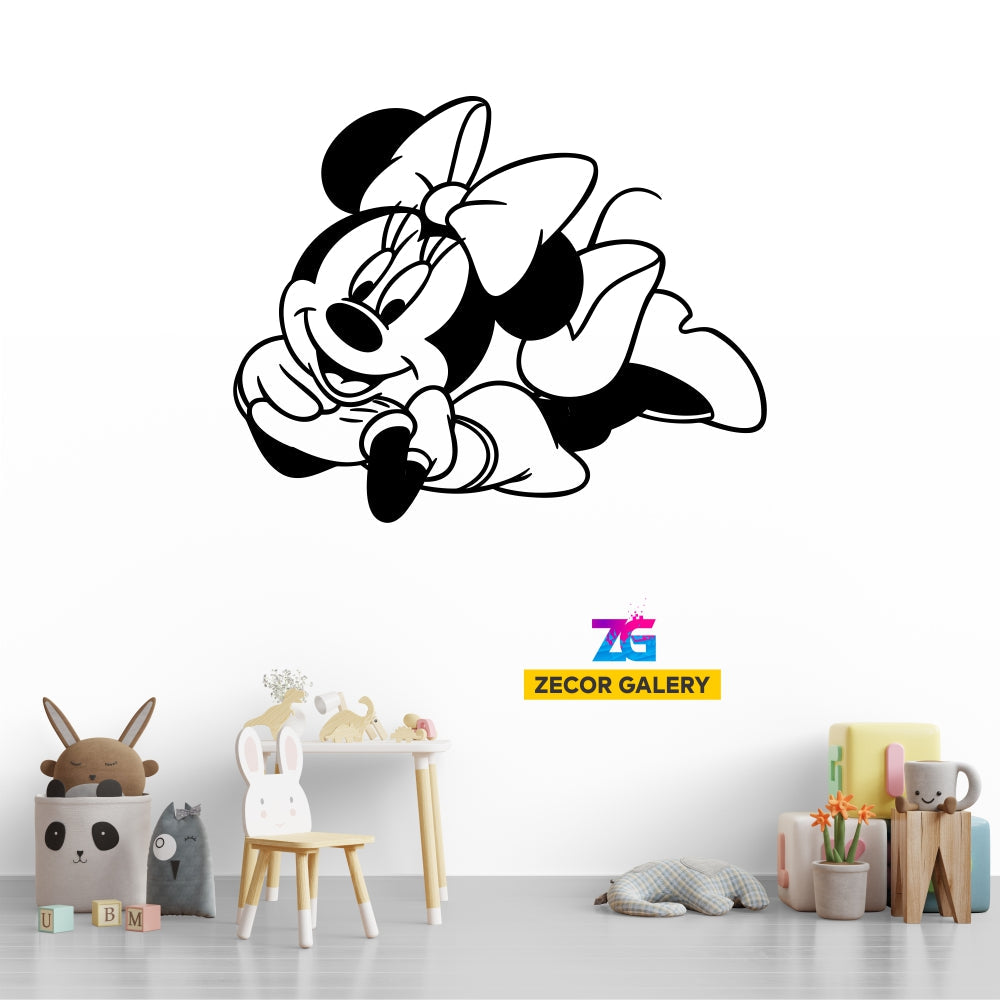 Sweet Minnie Kids Room Wall Sticker Zecor Gallery