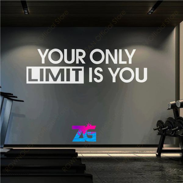 Your Only Limit is You Motivational Quote Wall Sticker Zecor Gallery