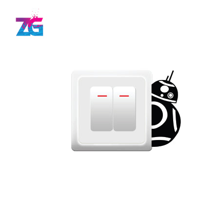 Droid Star War Switch Board Wall Sticker Zecor Gallery