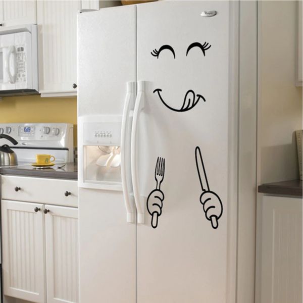 Fork Style Kitchen Fridge Refrigerator Sticker | Refrigerator Stickers Zecor Gallery