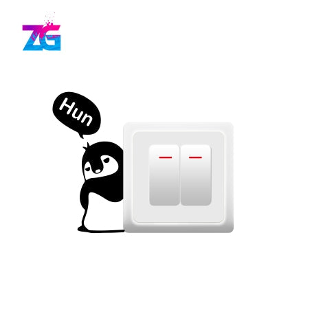 Upset Penguin Switch Board Sticker Flash Sale Zecor Gallery