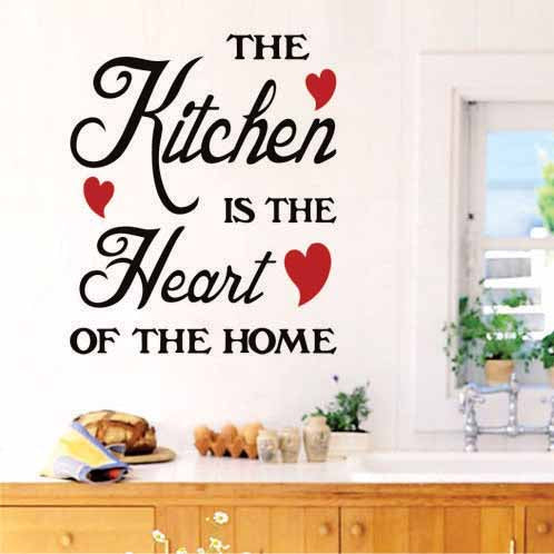 The Kitchen is The Heart of The Home | Kitchen Wall Stickers Zecor Gallery