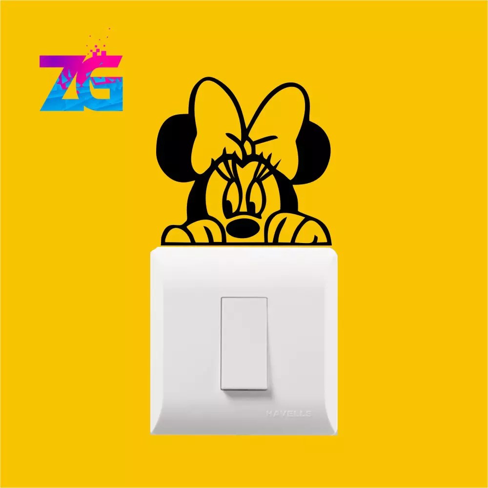 Mickey Minnie Switch Board Sticker Zecor Gallery