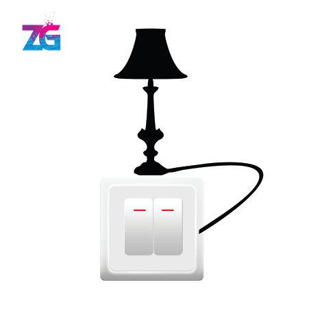 Lamp Switch Board Wall Sticker Zecor Gallery