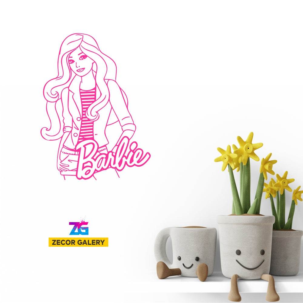Barbie Wall Sticker Girl Kids Room Zecor Gallery