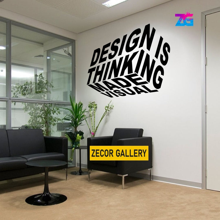 Design is Thinking About Making Visual Wall Stickers Square Vinyl Home Decoration