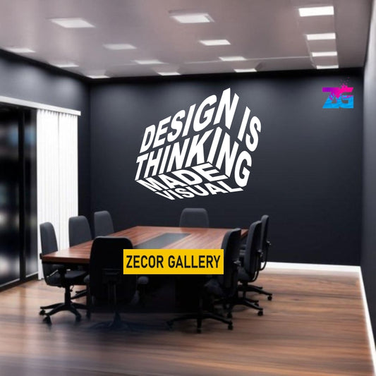 Design is Thinking About Making Visual Wall Stickers Square Vinyl Home Decoration
