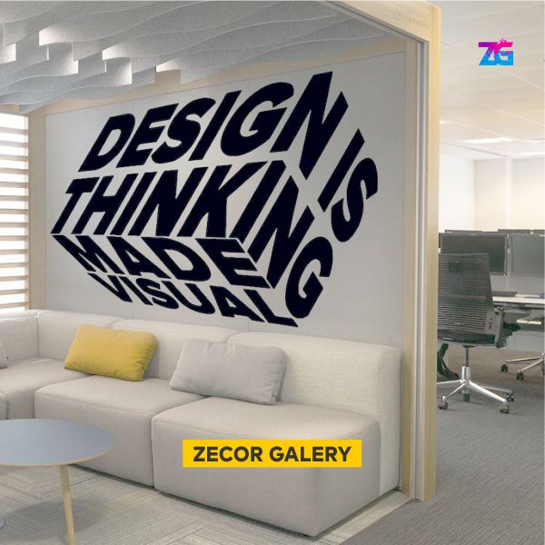 Design is Thinking About Making Visual Wall Stickers Square Vinyl Home Decoration