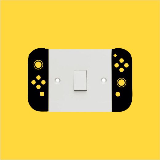 Gamer Joystick Switch Board Sticker