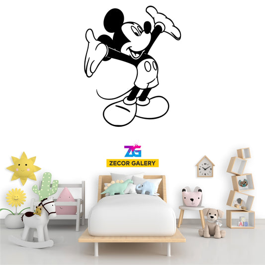 Vinilo decorativo habitación infantil mickey feliz