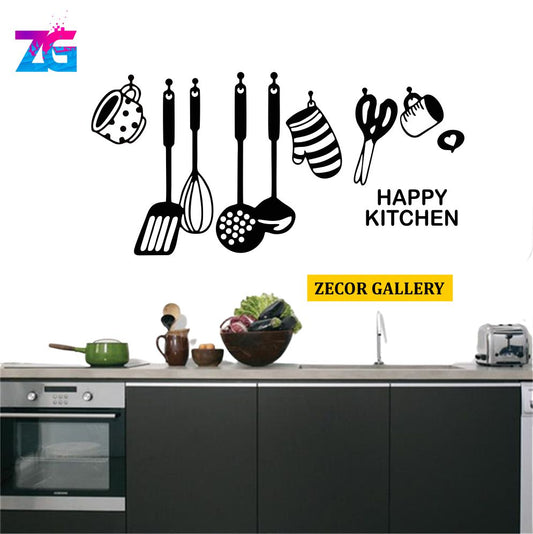 Happy Kitchen Tool Wall Sticker