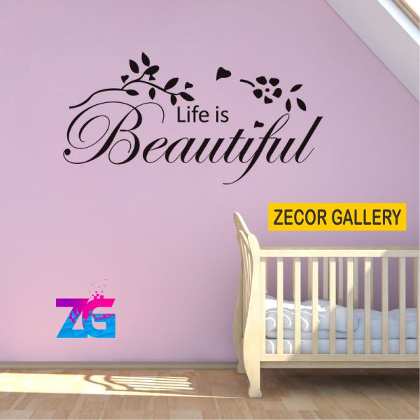 Life is Beautiful Wall Sticker