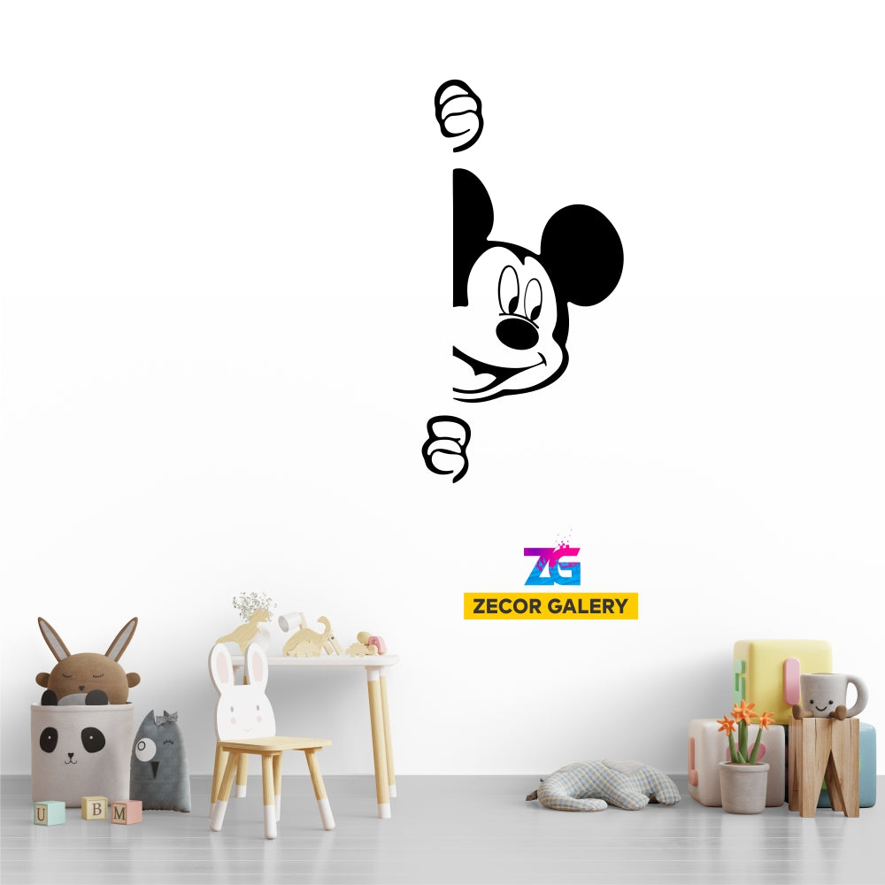 Vinilo decorativo habitación infantil Mickey Peekaboo