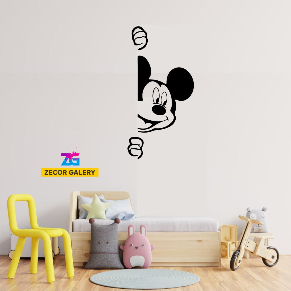 Vinilo decorativo habitación infantil Mickey Peekaboo