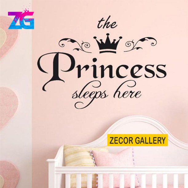 Princess Sleeps Here Wall Sticker