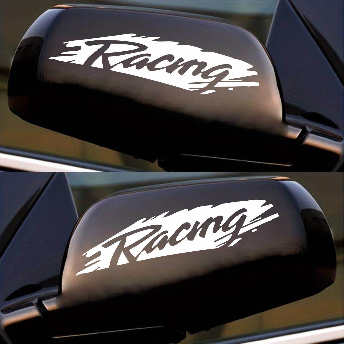 Racing Logo Car Sticker Side Mirror | PAIR Zecor Gallery