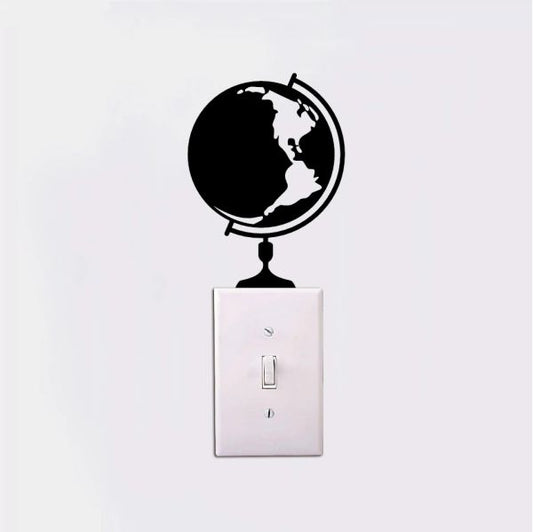 World Globe Switch Board Sticker