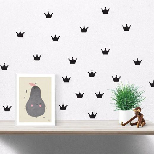 Pack Of 100 Crown Stickers - Kids Room Decoration