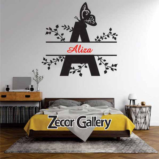 Floral Customized Name Wall Sticker | Personalize Name Product