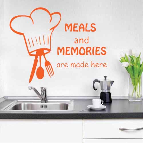 Meals & Memory Are Made Here - Kitchen Wall Sticker