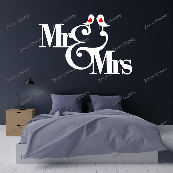 Mr. & Mrs. Bedroom Wall Decoration