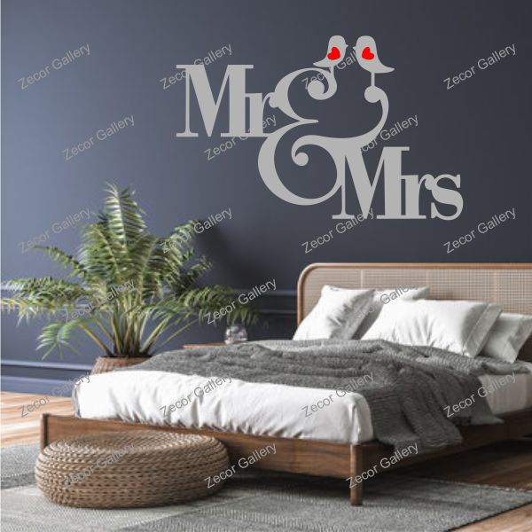 Mr. & Mrs. Bedroom Wall Decoration