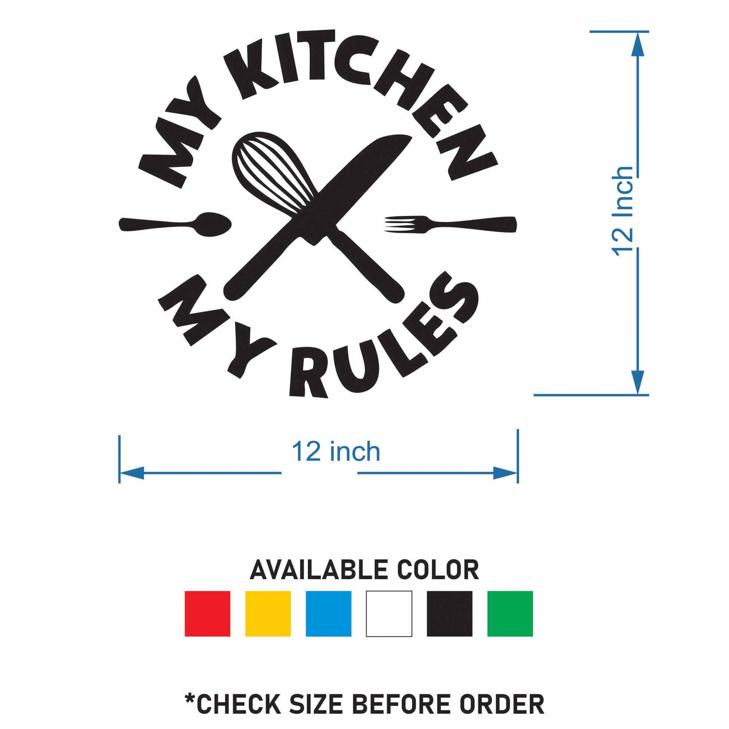 My Kitchen My Rule - Classic Round Design