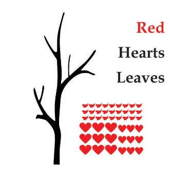 Tree With Heart Leaves Bedroom Wall Sticker