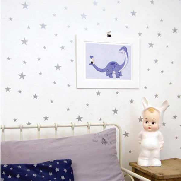 Pack de 125 estrellas - Decoración de habitación infantil