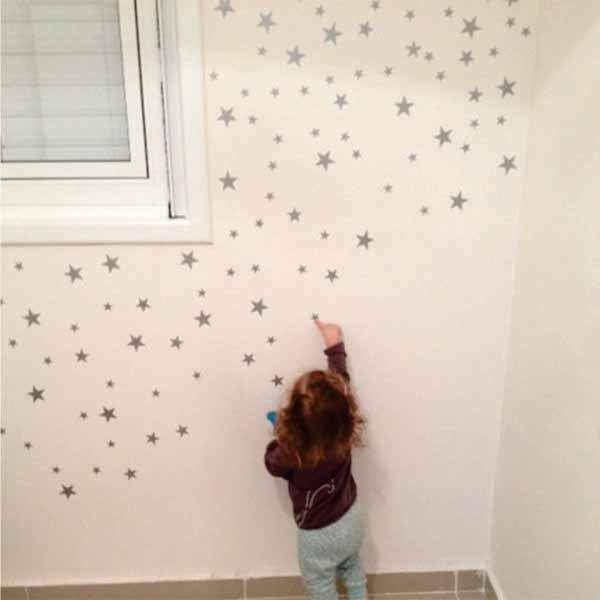 Pack de 125 estrellas - Decoración de habitación infantil