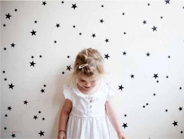 Pack de 125 estrellas - Decoración de habitación infantil